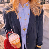 Valentina Heart ketting met gouden accenten en blazer