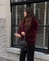 VelvetFur Luxe | Faux Fur Winter Coat with Wide Collar &amp; Soft Touch