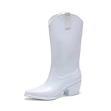 stijlvolle witte regenlaarzen voor dames