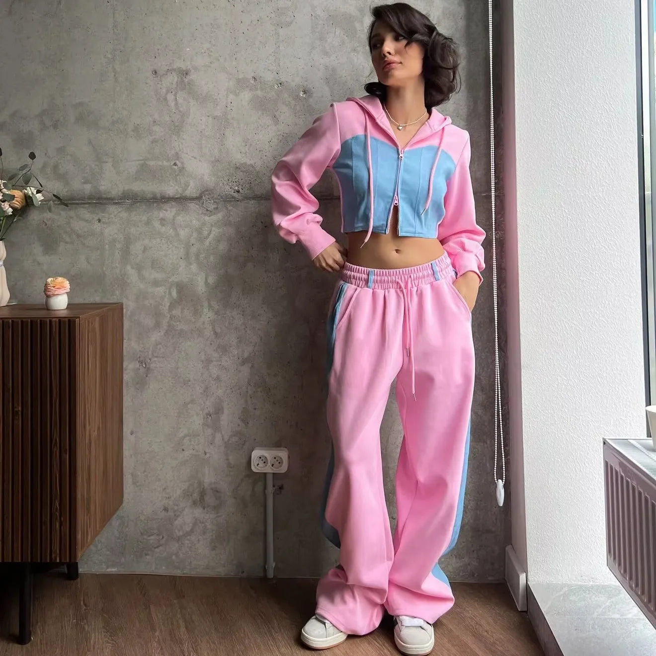 Denise | Contrast Tracksuit Set