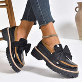 Marivelle Bow Loafers | Chunky Instappers met Strikdetail