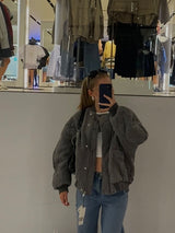 Lureva Quilted Bomber | Oversized Gewatteerde Jas voor Dames