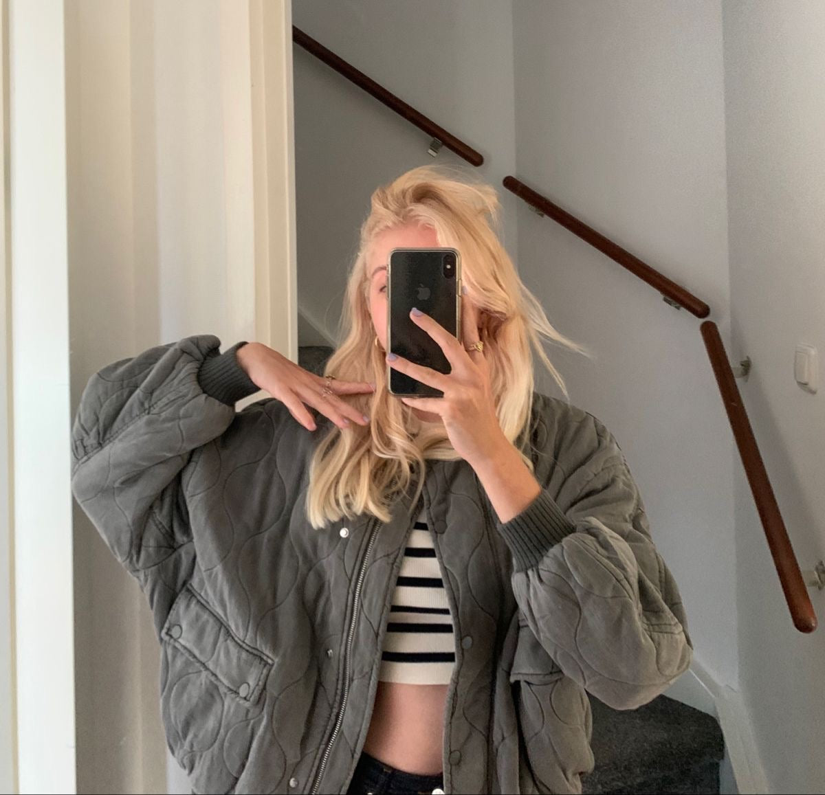 Lureva Quilted Bomber | Oversized Gewatteerde Jas voor Dames