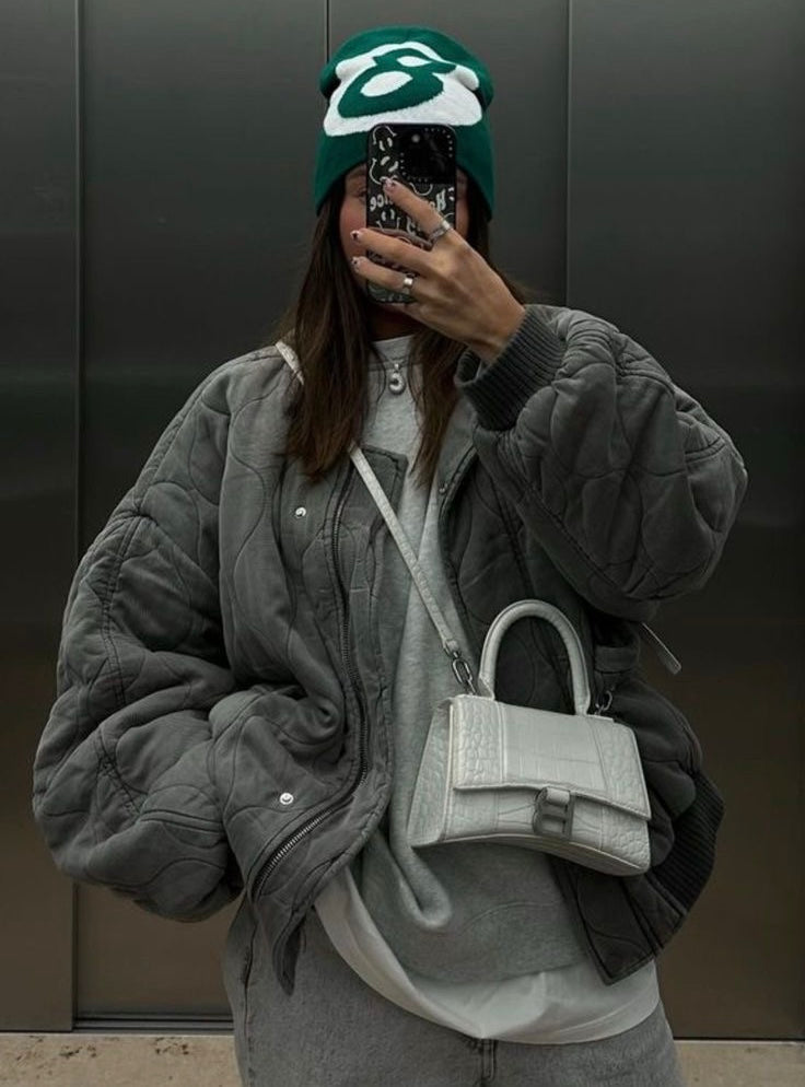 Lureva Quilted Bomber | Oversized Gewatteerde Jas voor Dames