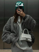 Lureva Quilted Bomber | Oversized Gewatteerde Jas voor Dames