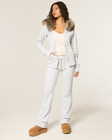 Norvera Fur Lounge Hoodie | Hoodie met Faux Fur Capuchon & Ritssluiting