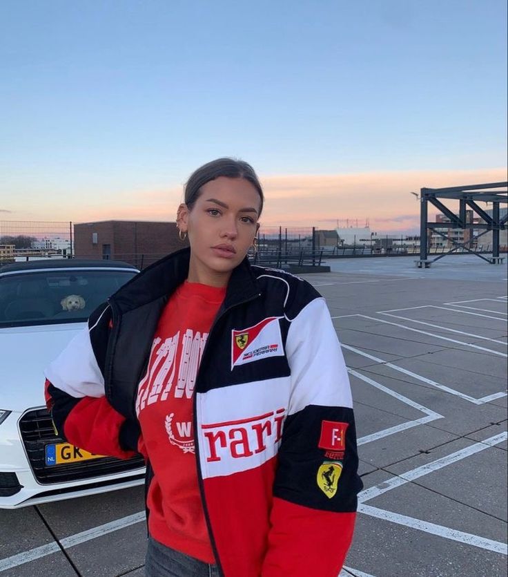 Luca | Vintage Racerjacke im Ferrari-Stil mit nachhaltigem Material und sportlichem Look