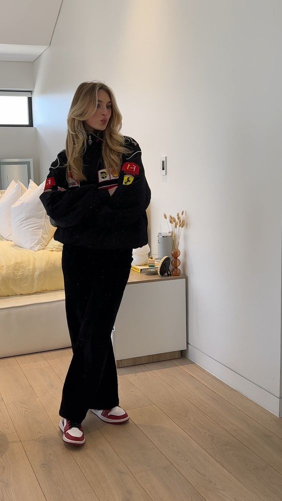 Luca | Vintage Racerjacke im Ferrari-Stil mit nachhaltigem Material und sportlichem Look