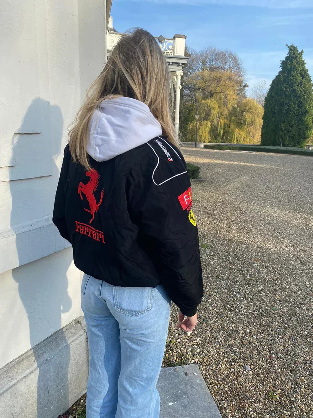Luca | Vintage Racerjacke im Ferrari-Stil mit nachhaltigem Material und sportlichem Look