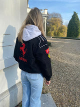 Luca | Vintage Racerjacke im Ferrari-Stil mit nachhaltigem Material und sportlichem Look