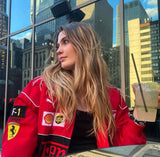 Luca | Vintage Racerjacke im Ferrari-Stil mit nachhaltigem Material und sportlichem Look