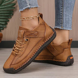 bruine comfortabele sneakers dames met zachte binnenzool en veters