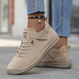 beige comfortabele sneakers dames met zachte binnenzool en veters