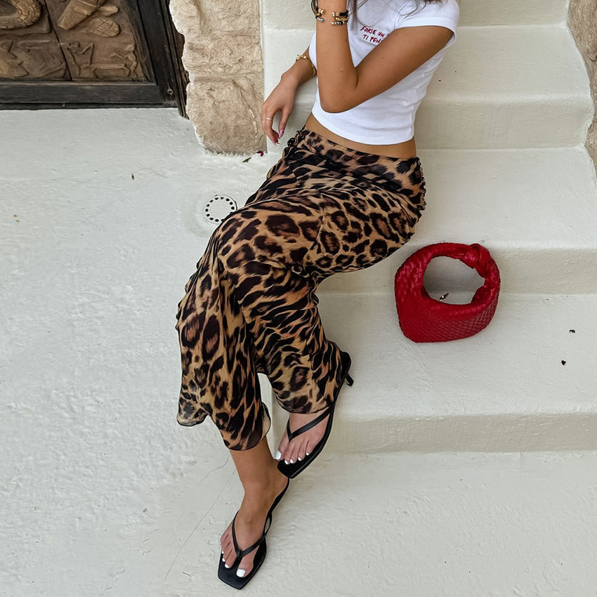 Savina | Leopard Print Maxi Skirt