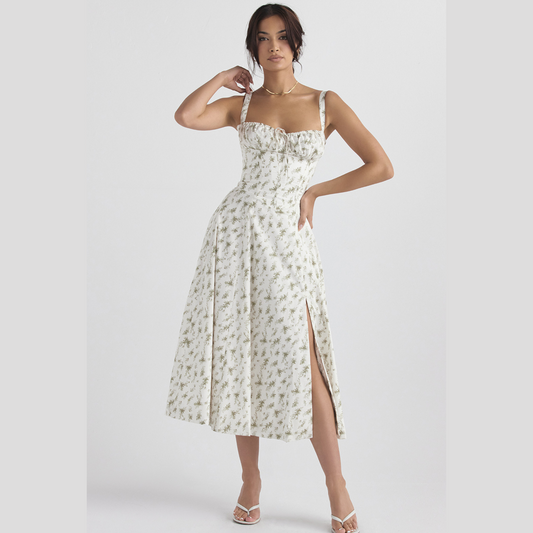 Robe mi-longue Floral Curve™