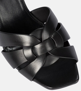 Aveline | Luxe Leren Slippers met Hak