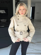 Maravine Cropped Trenchcoat | Chic Korte Jas voor Herfst