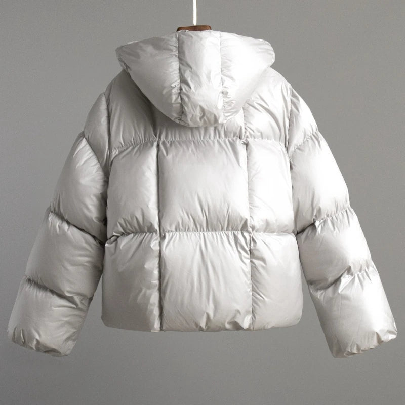 Karevia | Puffy Damesjas met Capuchon & Oversized Fit