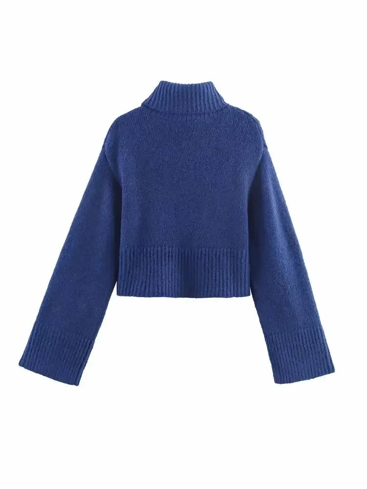Nivelle | Gebreide Coltrui met Wijde Mouwen & Cropped Fit
