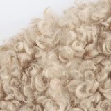 Elavine Teddy Jacket | Beige Faux Fur Winterjas met Gespen