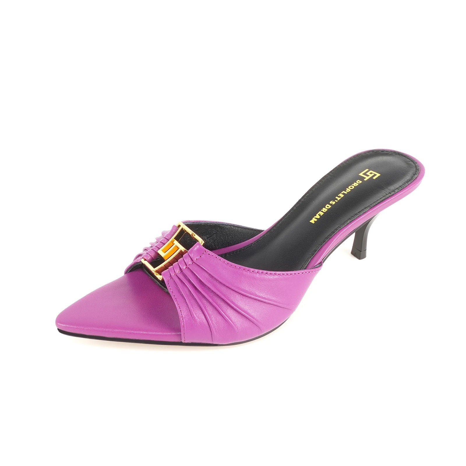 paarse kitten heels met chic design