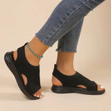 Anita | Chunky Knit Sandalen met Comfortzool &amp; Stretch Mesh