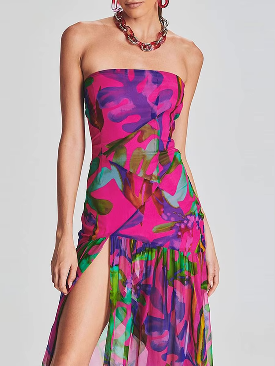 Zamira | Sheer Split Maxi Dress