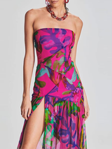 Zamira | Sheer Split Maxi Dress