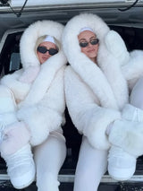 Elyra | Faux Fur Jas met Luxe Bontlook & Capuchon