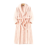 Veloura luxe badjas roze – elegante plush badjas met ceintuur