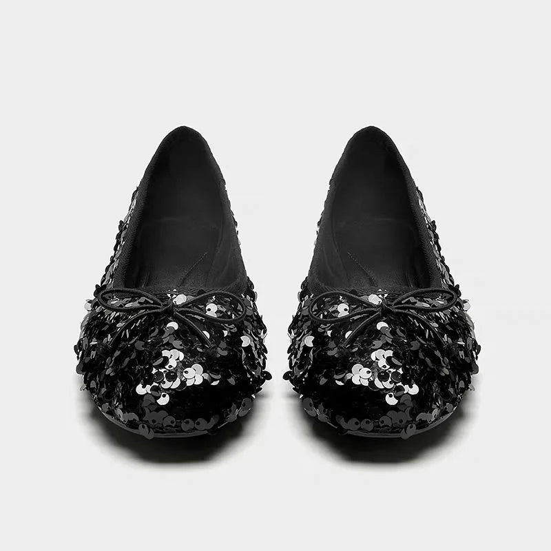 dames ballerinas met pailletten voor party outfit