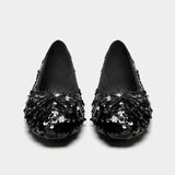 dames ballerinas met pailletten voor party outfit