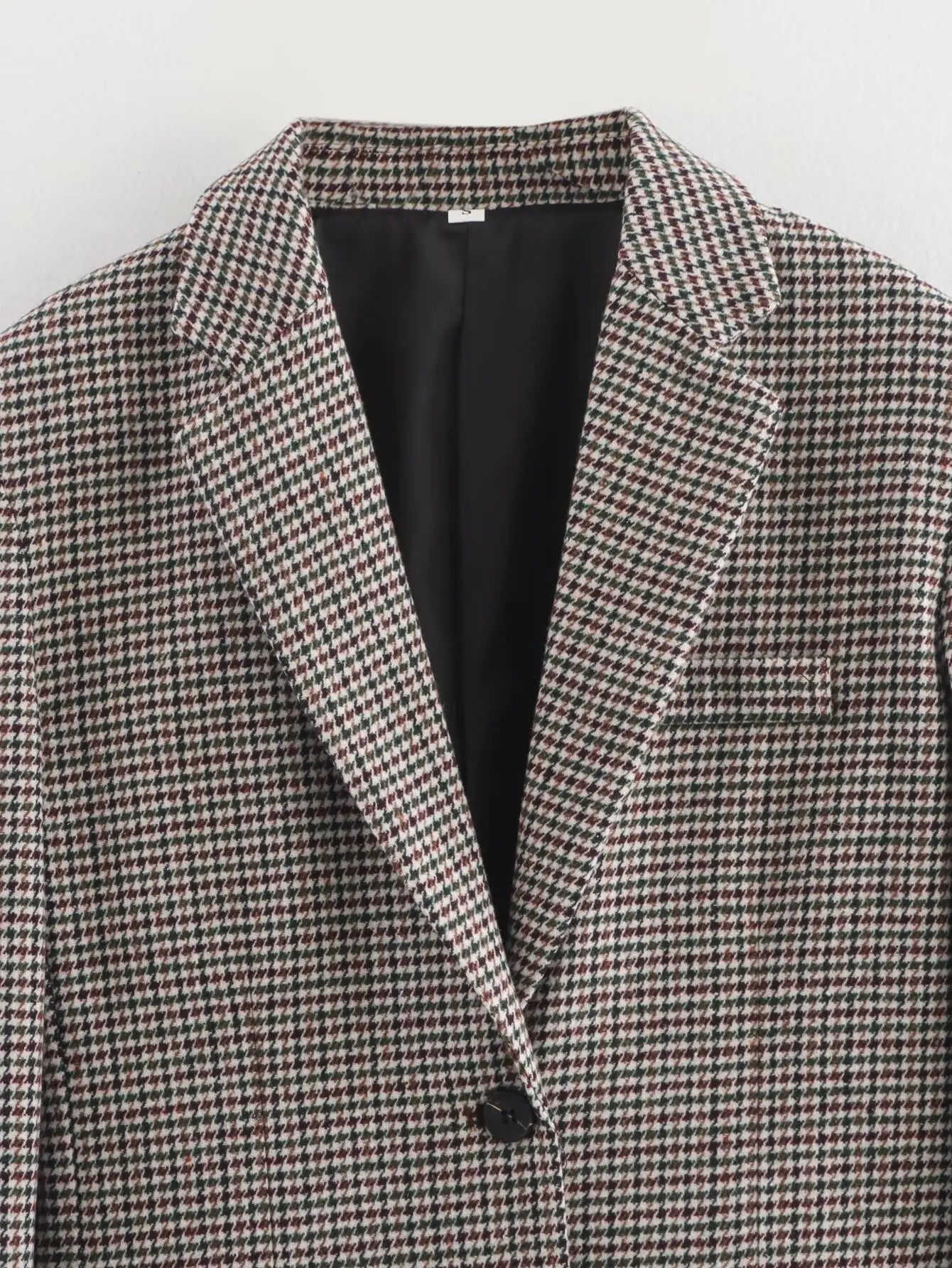 business casual outfit met ruit blazer dames