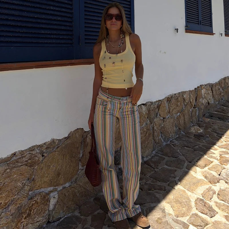 Alizé | Gestreepte Wide Leg Broek voor Dames