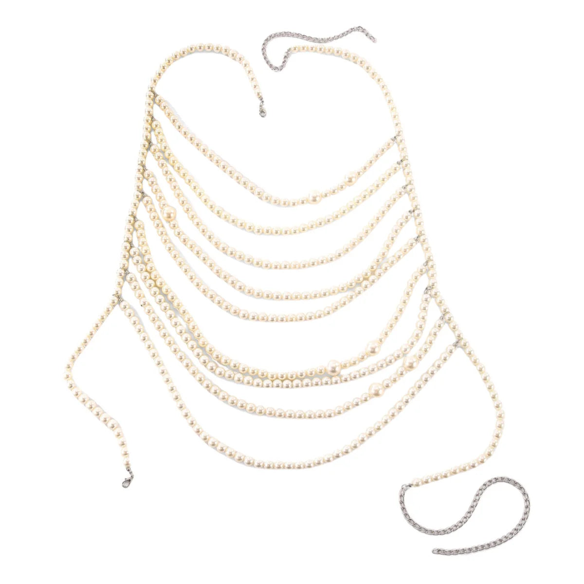 Pearlisse | Statement Perlen-Body-Chain für Festival-Looks