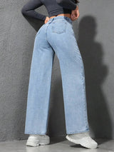Lunira | Jeans mit weitem Bein und hoher Taille