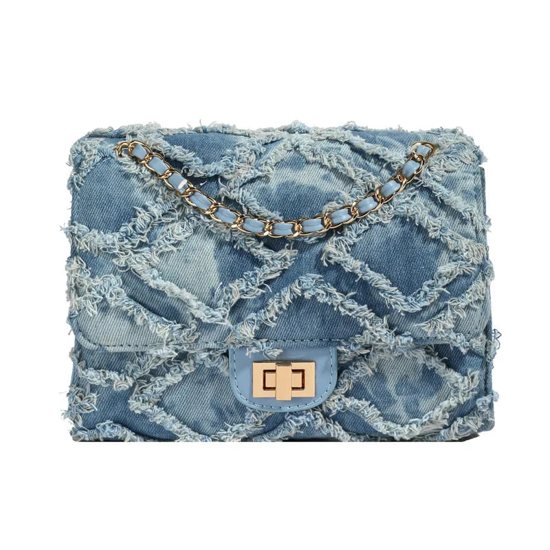 Frayla | Rafelige Denim Schoudertas