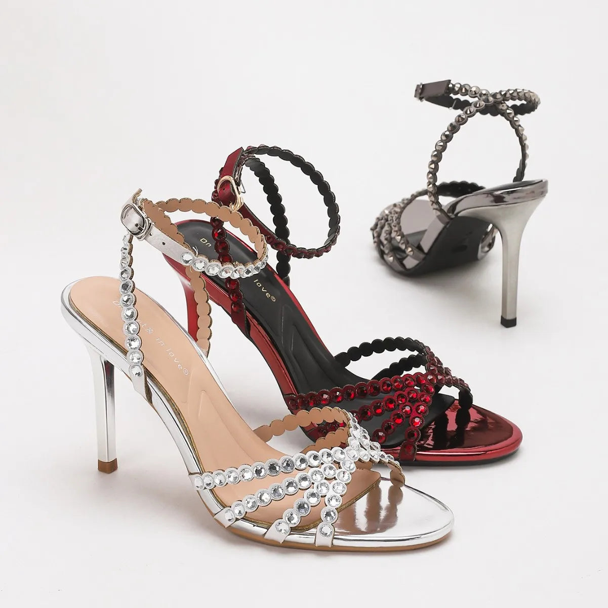 Valentina luxe strass sandaletten