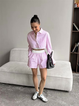 Louelle | Gestreepte Lounge Set