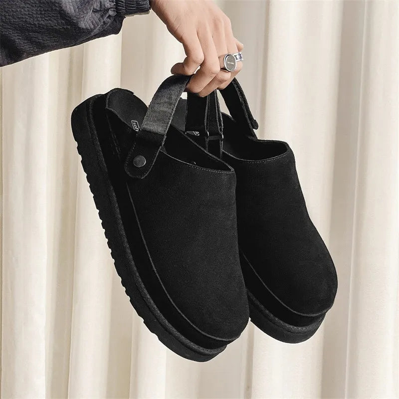 Naloa Clogs | Casual Suède Clogs met Bandje