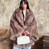 Mirellia | Luxe Imitatiebontjas met Vintage Look & Oversized Fit