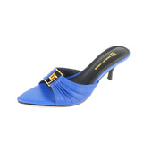 blauwe kitten heels met chic design