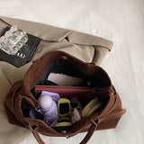 Belviora | Luxe Handtas met Suède Look & Buckledetail