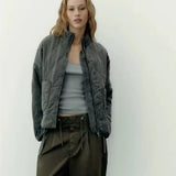 Zeraya | Quilted Bomber Jacket for Women