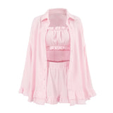 zomerse dames set met blouse top en shorts in pastelkleuren