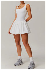 Arielle | Sportieve Playsuit met Rok-Effect & Ingebouwde Shorts