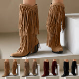 Dakota | Fringe High Boots