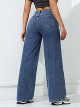 Lunira | Jeans mit weitem Bein und hoher Taille