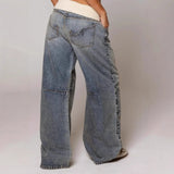 Seyra | Baggy Wide-Leg Jeans met Rib Tailleband & Streetstyle Vibes
