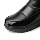 Narella Overknee Winterboots | Zwarte Overknee Laarzen met Strikdetail & Warme Voering